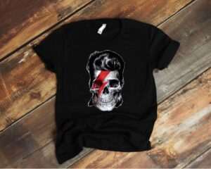 Bowie Inspired Skull T Shirt