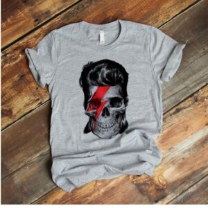 Bowie Inspired Skull T Shirt