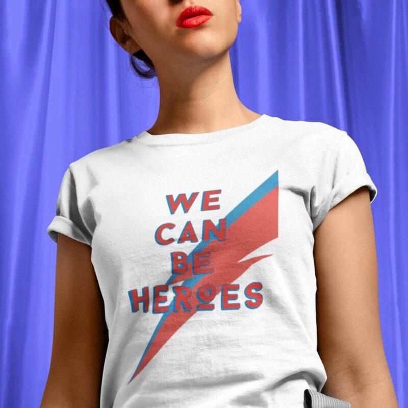 David Bowie We Can Be Heroes Inspired Shirt