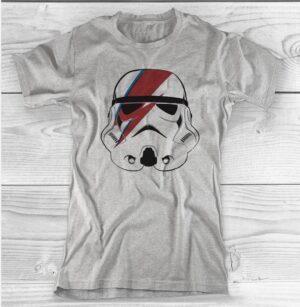 David Bowie Ziggy Stardust Star Wars Stormtrooper Funny Art T Shirt