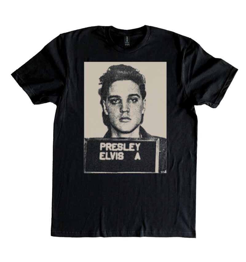 Elvis Mugshot Shirt 100 Cotton Classic Style