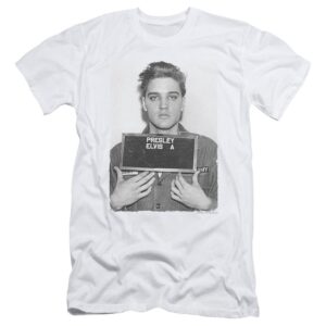 Elvis Presley Army Mug Shot Classic White Shirt