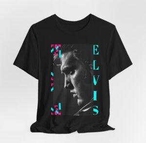 Elvis Presley Art Shirt Vintage Rock King TShirt for Dad