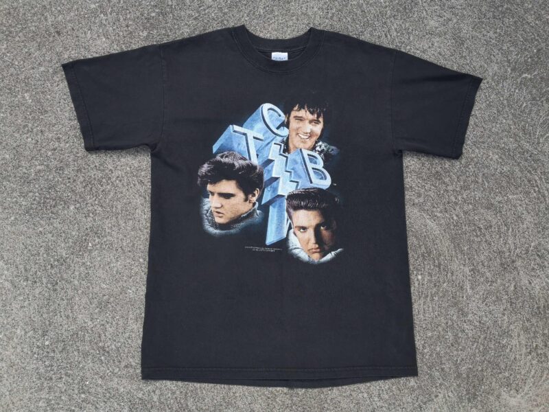 Elvis Presley Graceland Vintage 2002 Perfectly Faded Shirt Medium