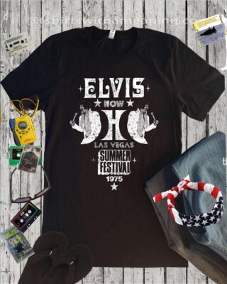 Elvis Presley Live Concert Shirt 1970s Vegas Rock Roll Classic