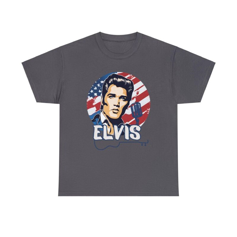 Elvis Presley Pop Art American Flag Shirt Vintage Rock N Roll Style