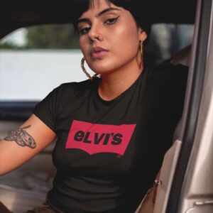 Elvis Tribute Shirt Comical Cotton Tee for Every Day