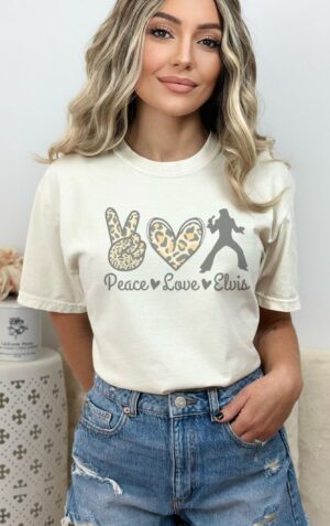 Peace Love Elvis Shirt The Ultimate Fan Tee for Kind Souls