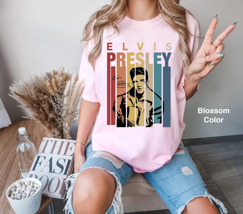 Retro Elvis Presley Shirt Vintage Comfort Fun Music Tee Gift