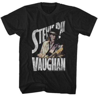 Stevie Ray Vaughan Ol Steve Black Shirt for Adults