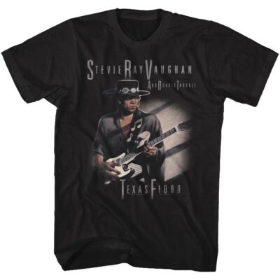 Stevie Ray Vaughan Texas Flood Black Adult Shirt