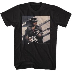 Stevie Ray Vaughan Texas Flood Black Shirt for Adults