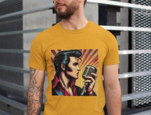 Vintage Elvis Presley Pop Art Shirt Classic Rock Vibes