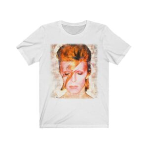 Vintage Retro David Bowie Unisex Tee Shirt For David Bowie Fans