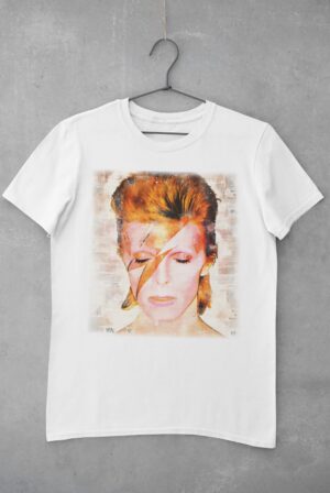 Vintage Retro David Bowie Unisex Tee Shirt For David Bowie Fans